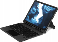 Mbështjellës me tastierë Laut për iPad 10th Gen 2022, touchpad, i zi
