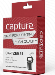 Rrip etiketimi Capture CA-TZEB51, i qëndrueshëm, printim i qartë, i bardhë