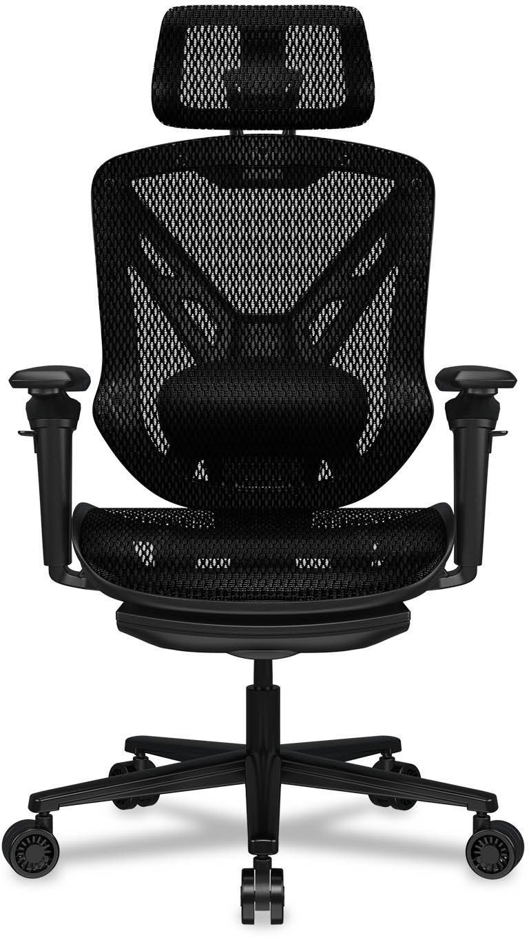 Karrige gaming Cougar Speeder, mekanizëm lëkundës, me mbështetëse koke, e zezë