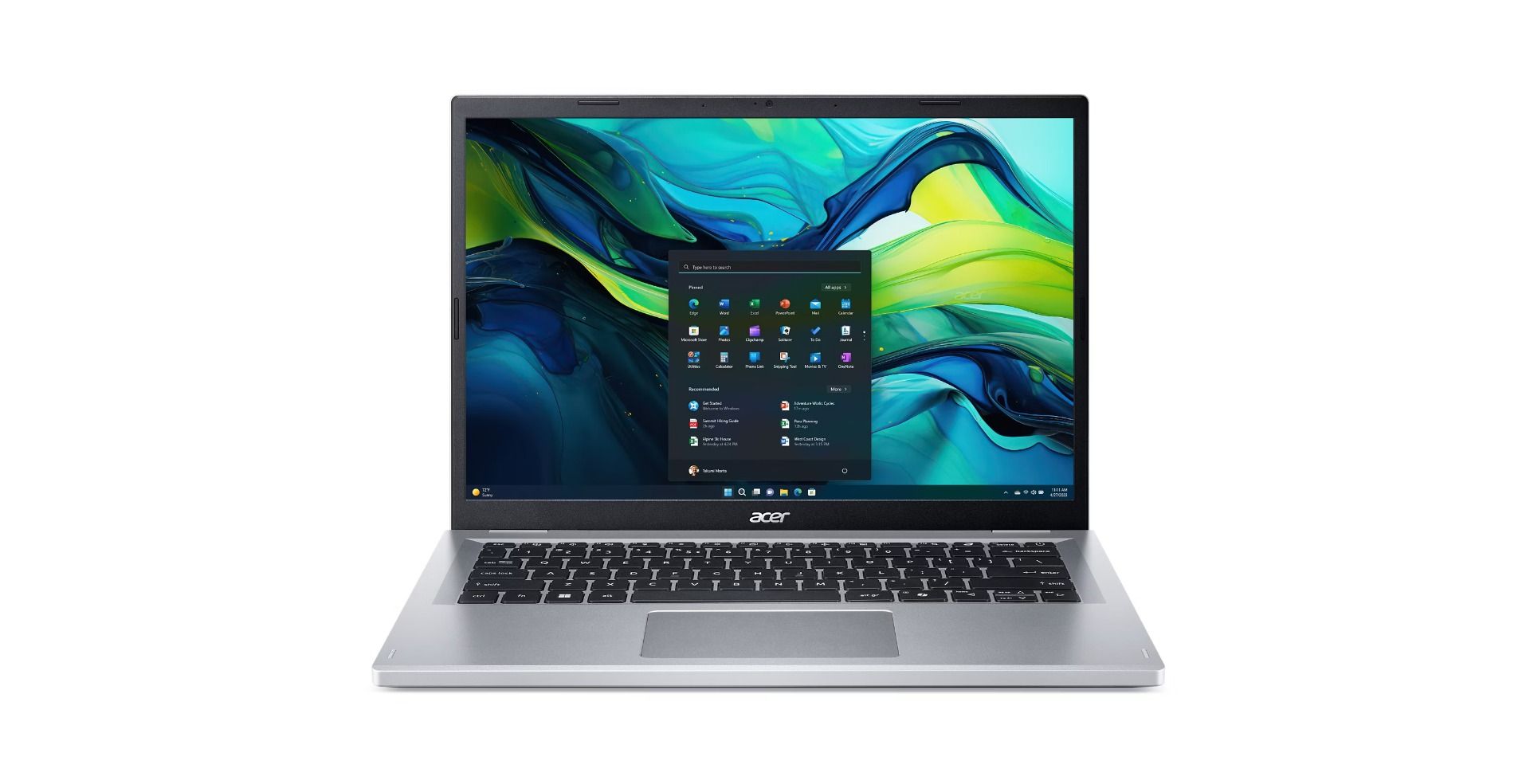 Laptop ACER Aspire Go 14 AG14-32P, N355, 14" WUXGA, 8GB, 512GB SSD, i argjendtë