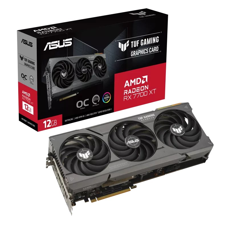 Графичка картичка Asus TUF Gaming Radeon RX 7700 XT OC 12GB GDDR6