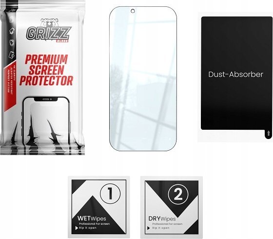 Xham mbrojtës hibrid GrizzGlass HybridGlass, për Nokia G310, transparent