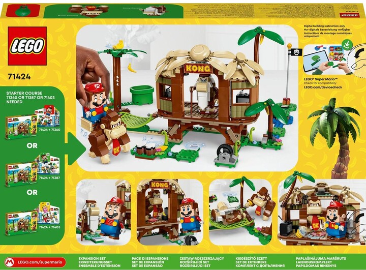 Set LEGO® Super Mario™ 71424 Donkey Kong's Tree House - Expansion, 555 pjesë