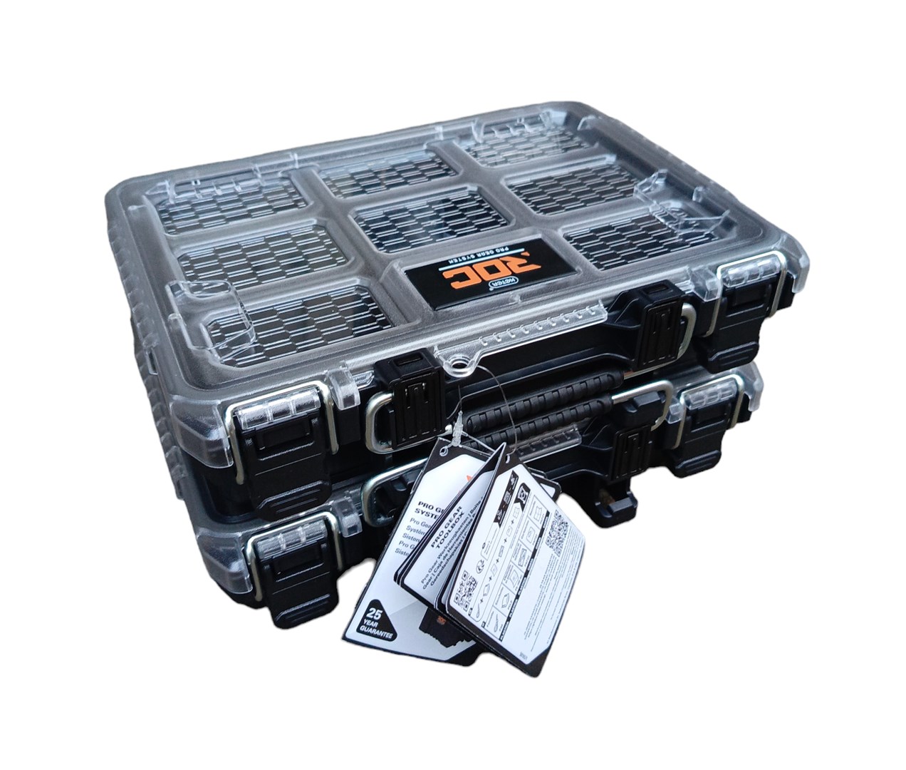 Organizues veglash Keter ROC Pro Gear 2.0, plastik i qëndrueshëm, kapak transparent