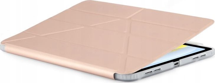 Mbulesë tablet Pipetto Origami No3 Pencil Case, për iPad 10.9" 2022, metalike rozë