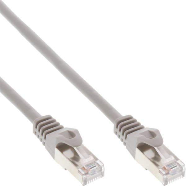 Kabllo rrjeti InLine Patchcord SF UTP, Cat 5e, 0.3m, gri