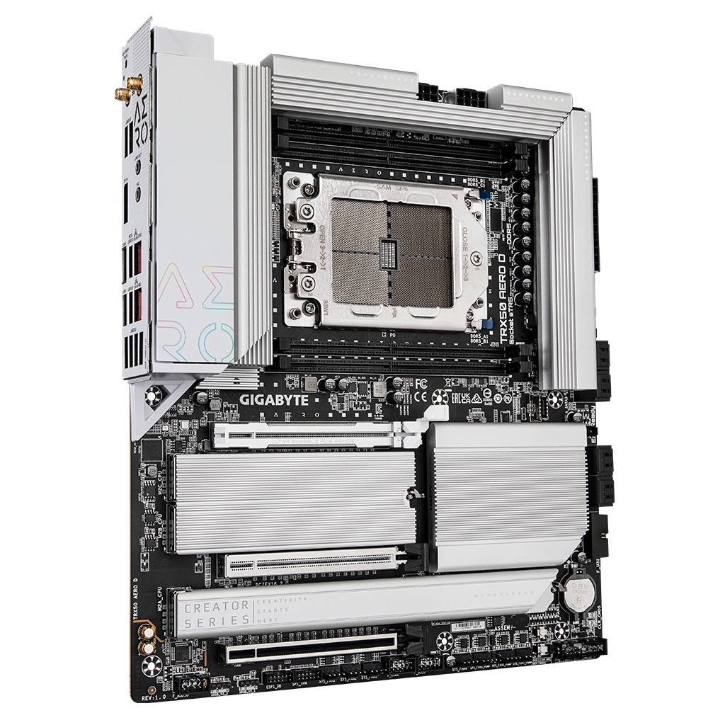 Pllakë amë Gigabyte TRX50 AERO D, E-ATX, sTR5, DDR5, e zezë