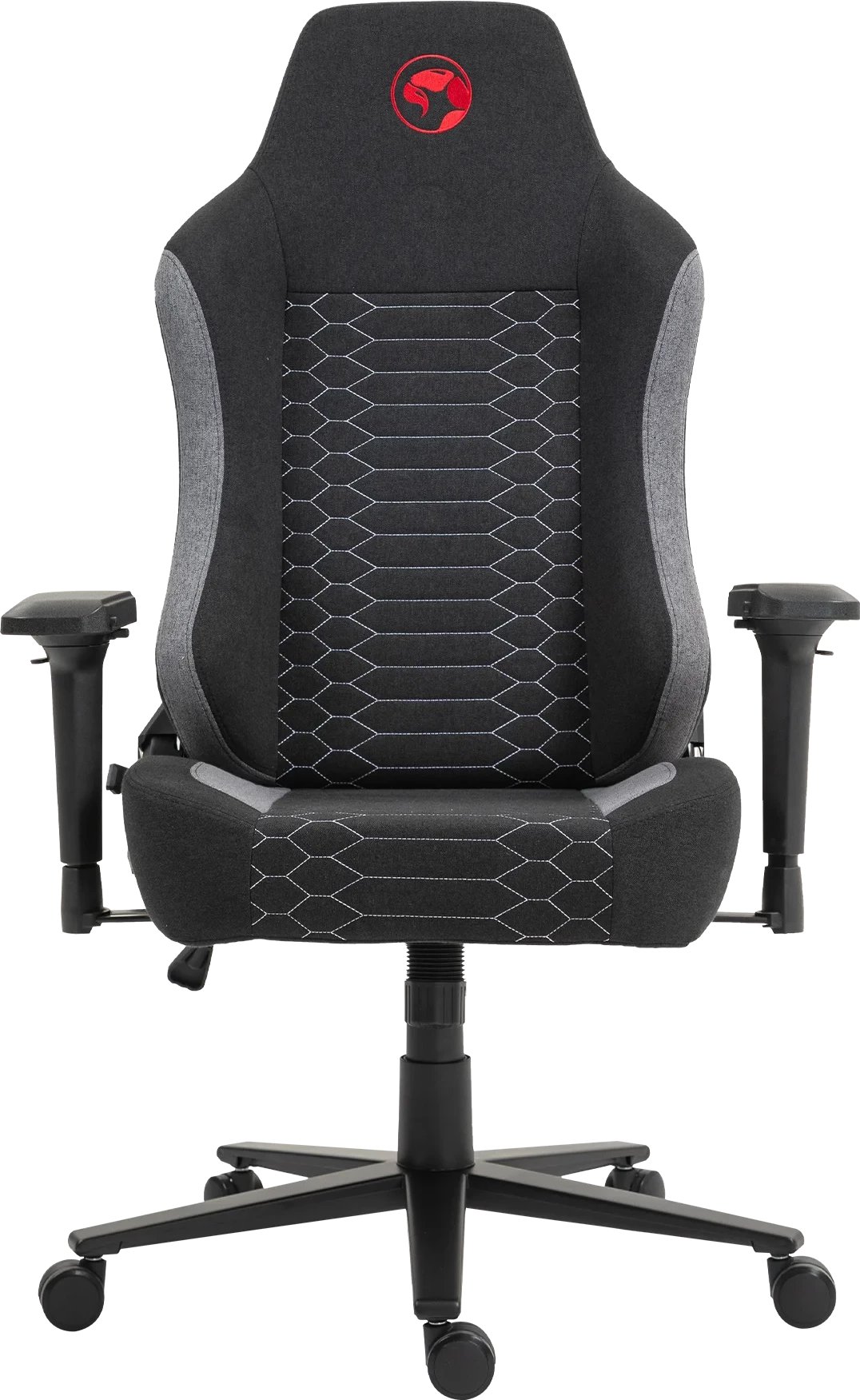 Karrige gaming Marvo KAHN GREY, mbështetëse 4D, deri 150kg, e zezë gri