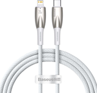 Kabllo USB Baseus Glimmer, USB C në Lightning, 1m, 20W PD, e bardhë