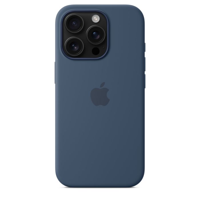 Apple iPhone 16 Pro Silicone Case with MagSafe, Denim