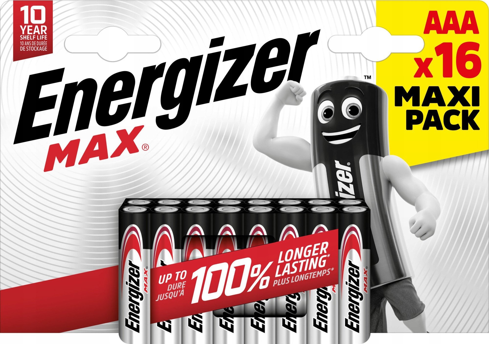 Bateri alkaline AAA Energizer Max, paketim 16 copë