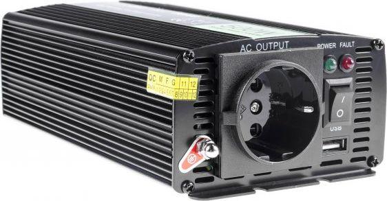 Invertori i tensionit të automjetit Green Cell 12V në 230V, 500W / 1000W