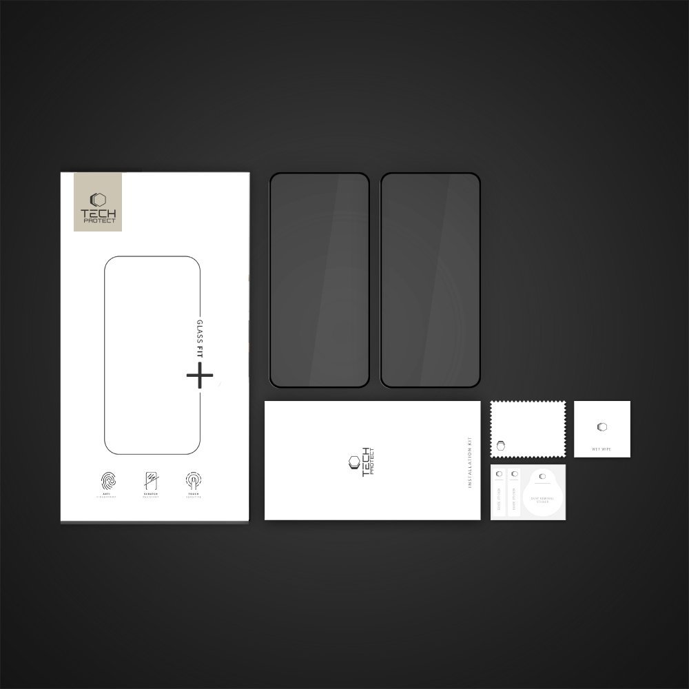 Xham mbrojtës Tech-Protect Glass Fit+, për Samsung Galaxy A36 5G dhe A56 5G, transparent