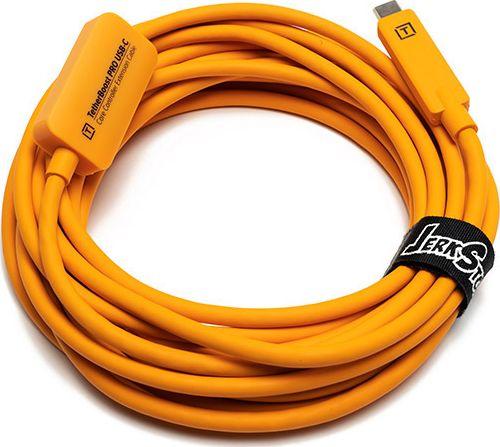 Kabllo zgjatëse USB C Tether Tools TET TBPRO3 ORG, 5m, me amplifikim sinjali, portokalli
