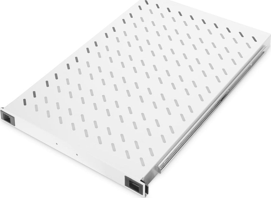 Rafte tërheqëse për kabinet 19" Digitus Shelf DN-19 TRAY-2-1000, montim në 4 profile 483 mm, metal, gri e zezë