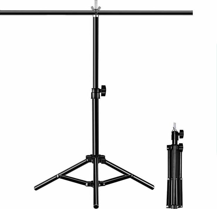 Stativ fotografik Puluz PU3054B, set për sfond 67cm, metal, i zi