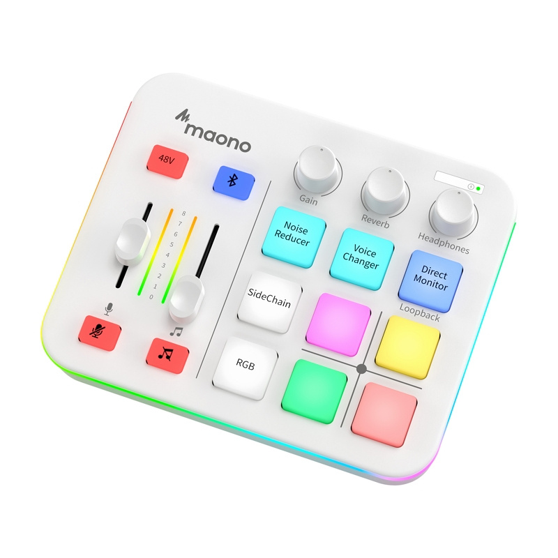 Karta zanore Maono G1 Neo, audio interface, RGB, e bardhë