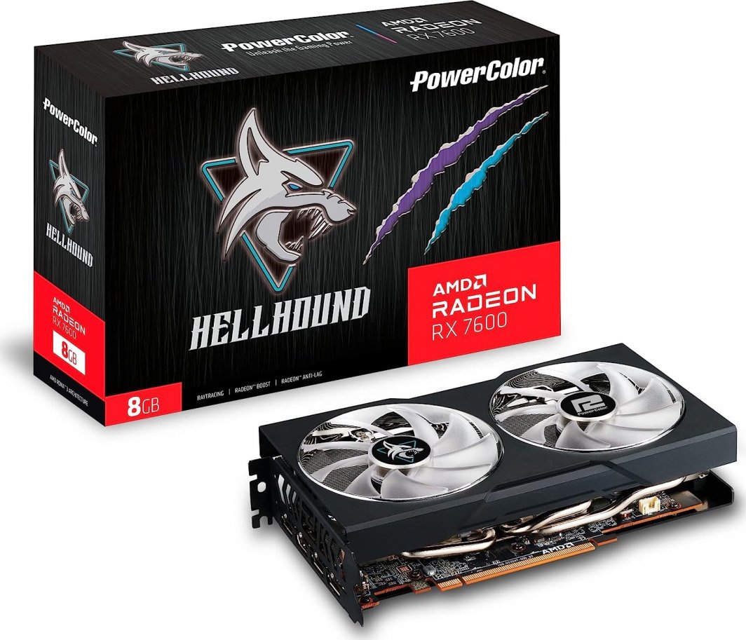 Kartelë grafike Power Color Radeon RX 7600 Hellhound 8GB GDDR6