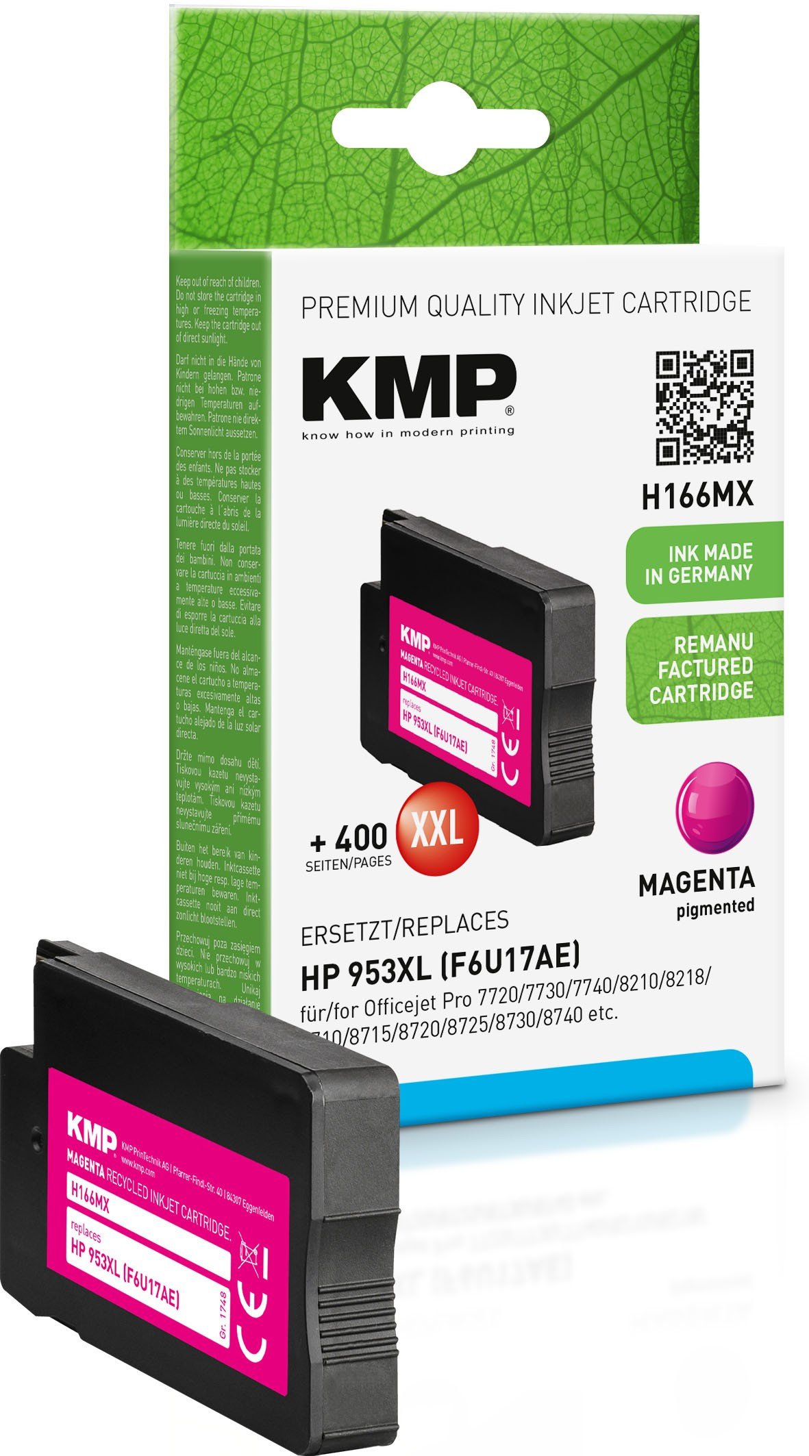 Patronë boje KMP 1748 4006, Photo Magenta, XL, origjinale