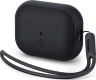 Mbulesë mbrojtëse Spigen Protective Case për AirPods Pro 2, silikon, me rrip, e zezë