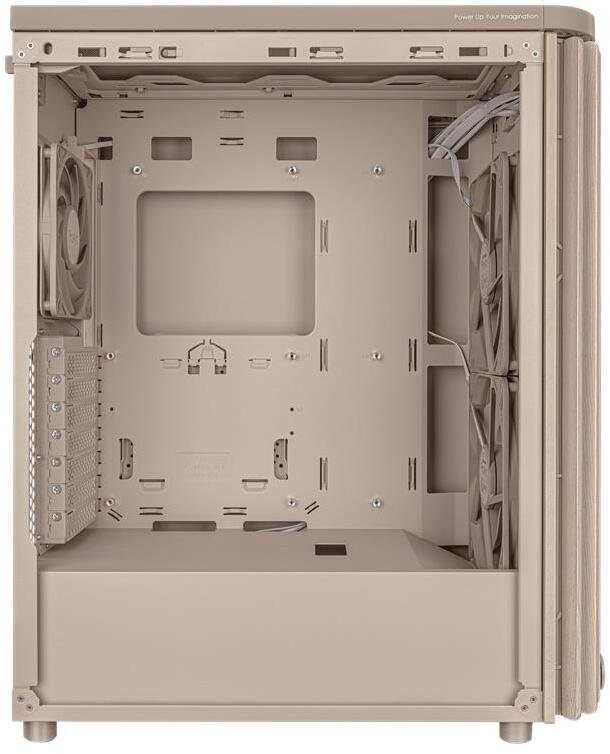 Kuti kompjuteri ASUS ProArt PA401 Wood Edition, ATX, ventilator PWM, beige