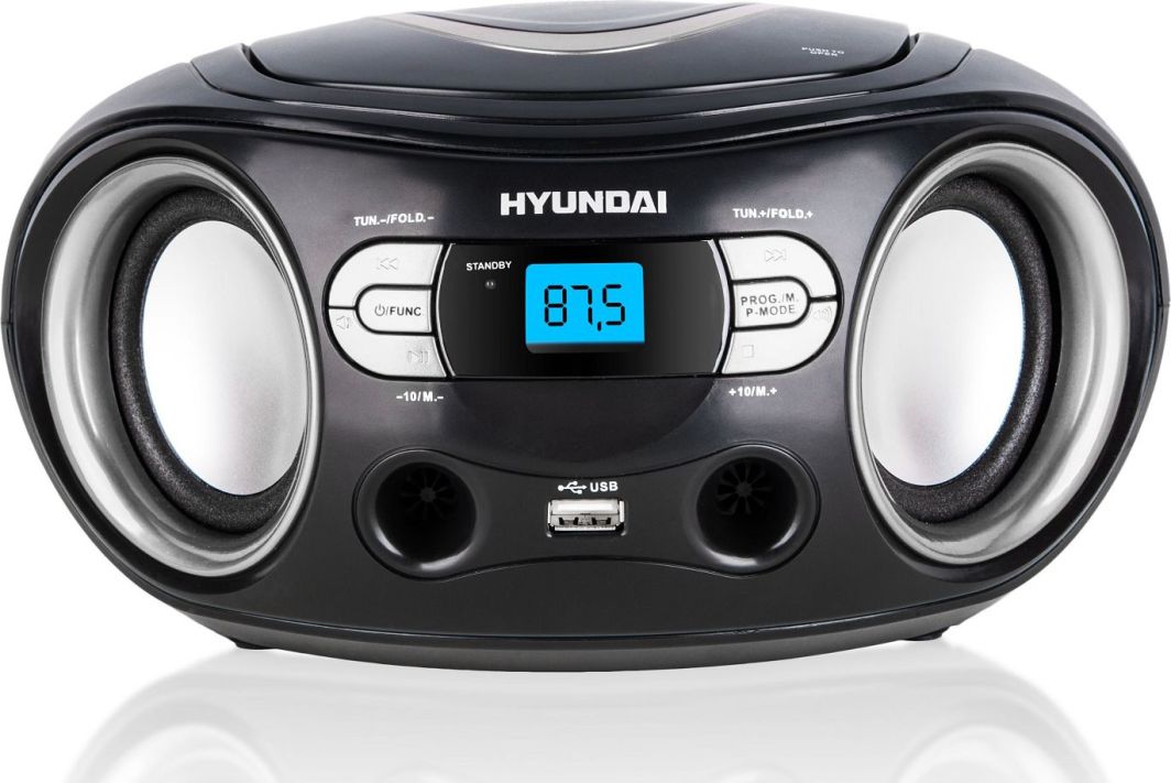 Radio CD player Hyundai TRC533AU3BS, MP3 WMA, portativ, i zi