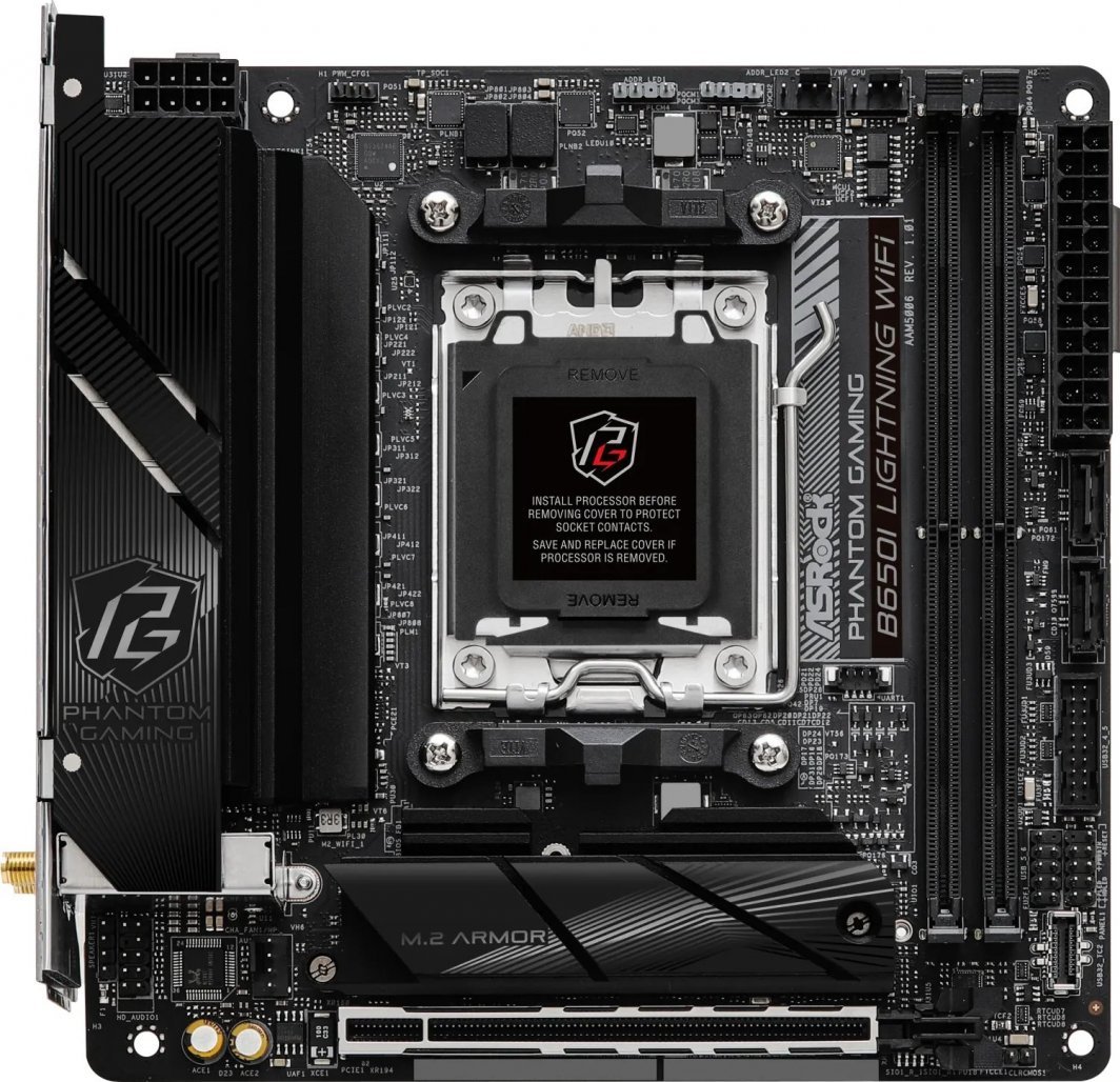 Pllakë amë ASRock B650I, AMD B650, Socket AM5, 2 slota, Bluetooth, Wi-Fi 6, Mini ITX 3