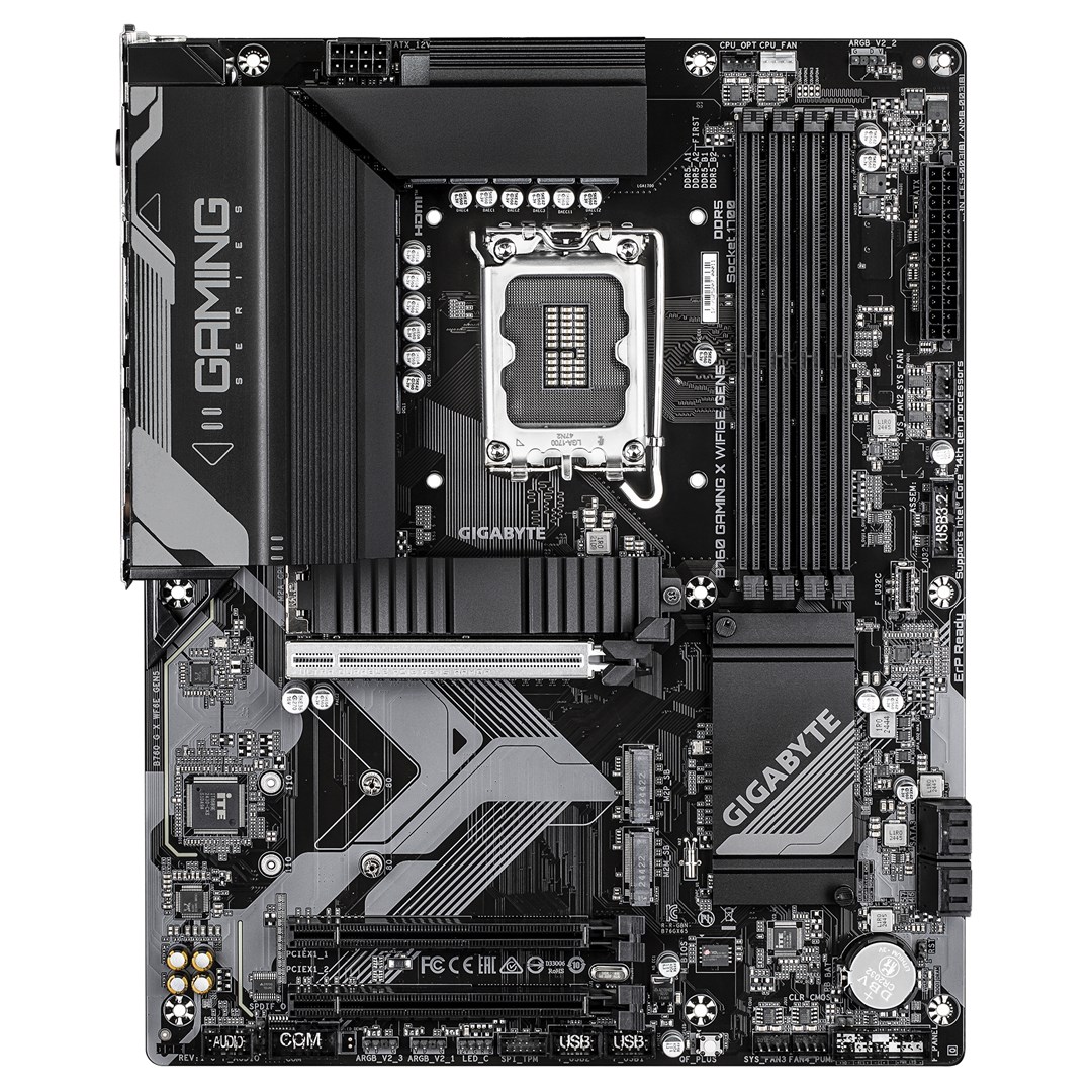 Pllakë amë GIGABYTE B760 GAMING X WIFI6E GEN5, 5600MHz DDR5, 3xPCIe 4.0 M.2, Wi-Fi 6E, 2.5 GbE LAN, USB 3.2 Gen 2