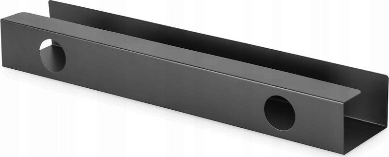 Kanal kabllosh Digitus Cable Management Channel, metalik, për montim nën tavolinë, i zi