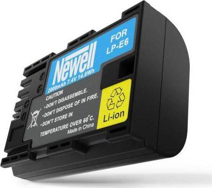 Bateri për aparat Newell LP-E6, 2000mAh, Li-ion, e zezë