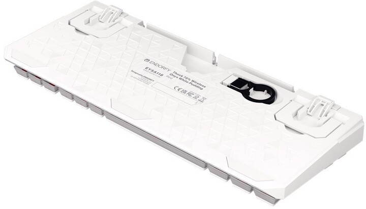 Tastierë Endorfy Thock 75% Wireless Pudding, TKL, Kailh Red, e bardhë, US