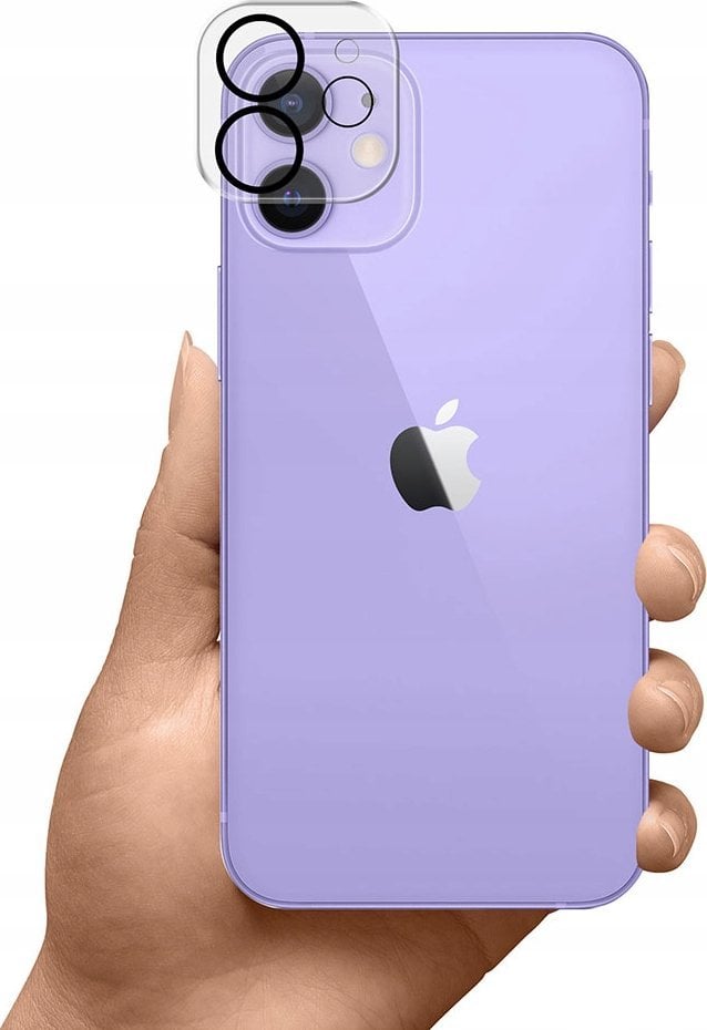 Mbrojtës kamerë 3MK Lens Protection Pro, xham i temperuar, për iPhone 11 12 Mini, transparent