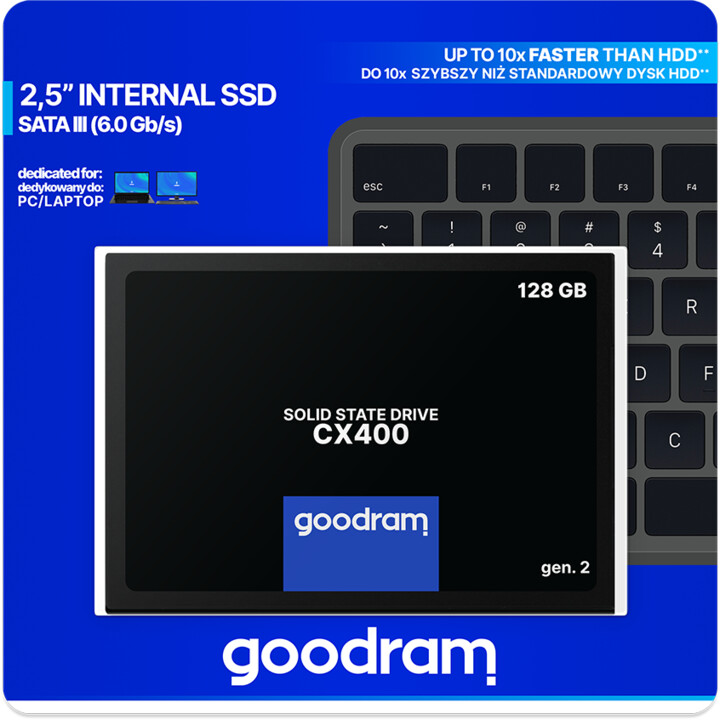 Disk GOODRAM CX400 Gen.2, 2.5 ", 128GB