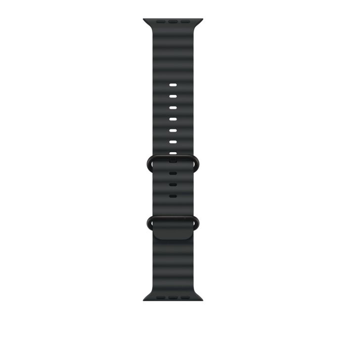 Apple Watch 49mm Band, Black Ocean Band, Black Titanium Finish