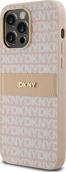 Mbulesë telefoni DKNY, iPhone 14 Pro Max, lëkurë PU, rozë