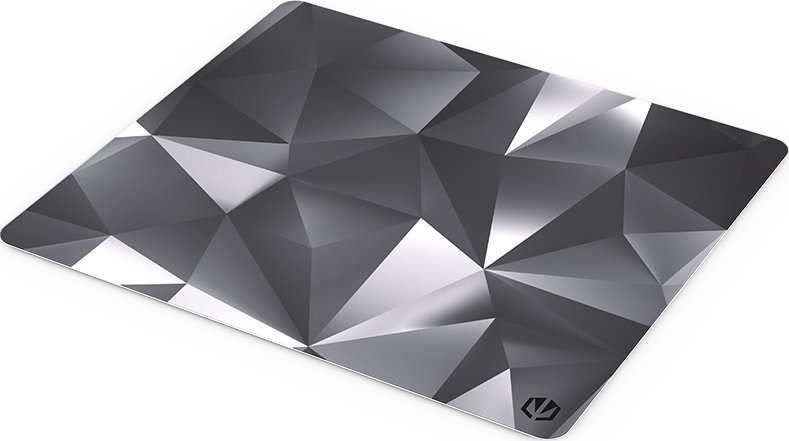 Mousepad gaming Endorfy Crystal Black L, 450x400mm, kundër rrëshqitjes, i zi e bardhë