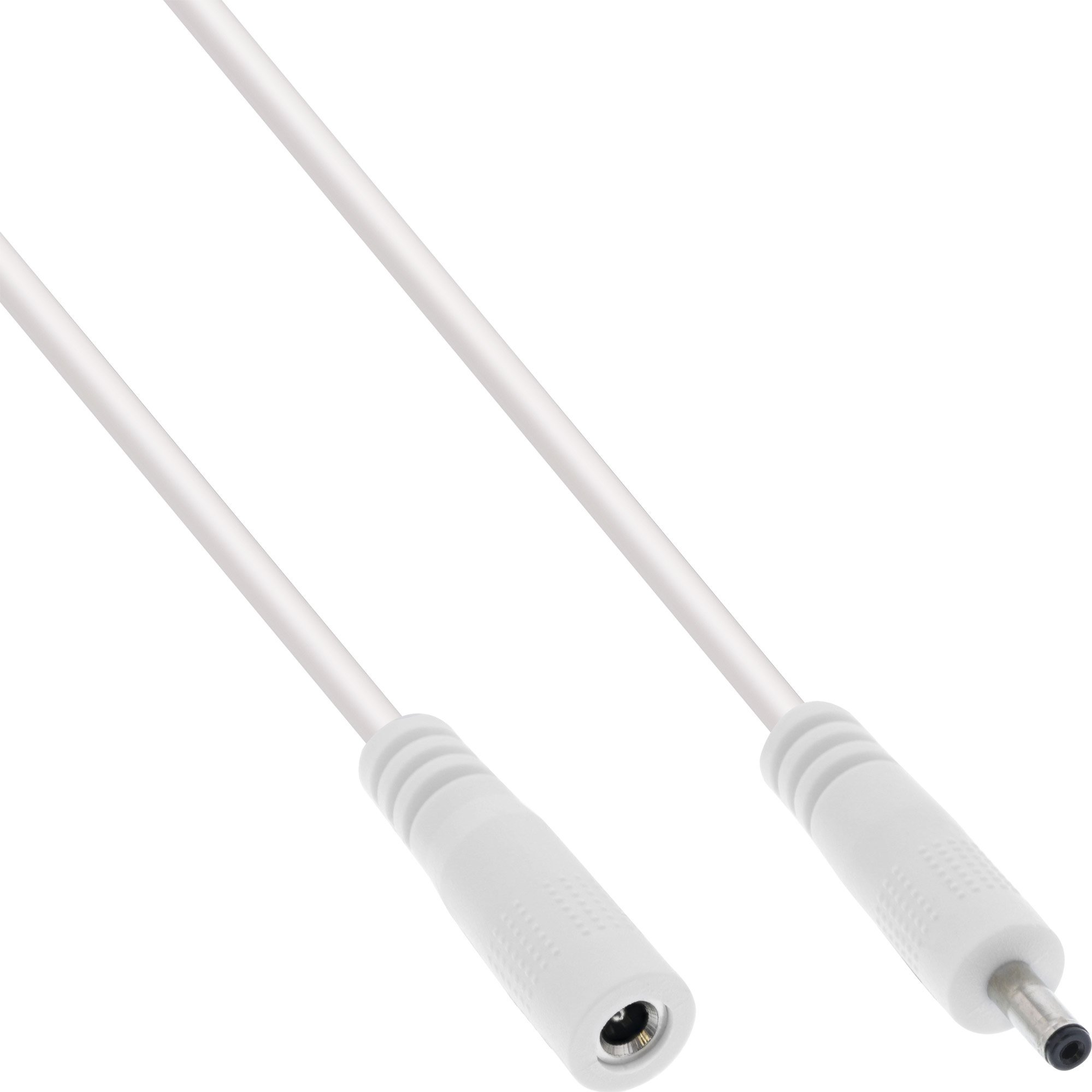 DC продолжен кабел InLine, 3.5x1.35mm, 0.5m, бел