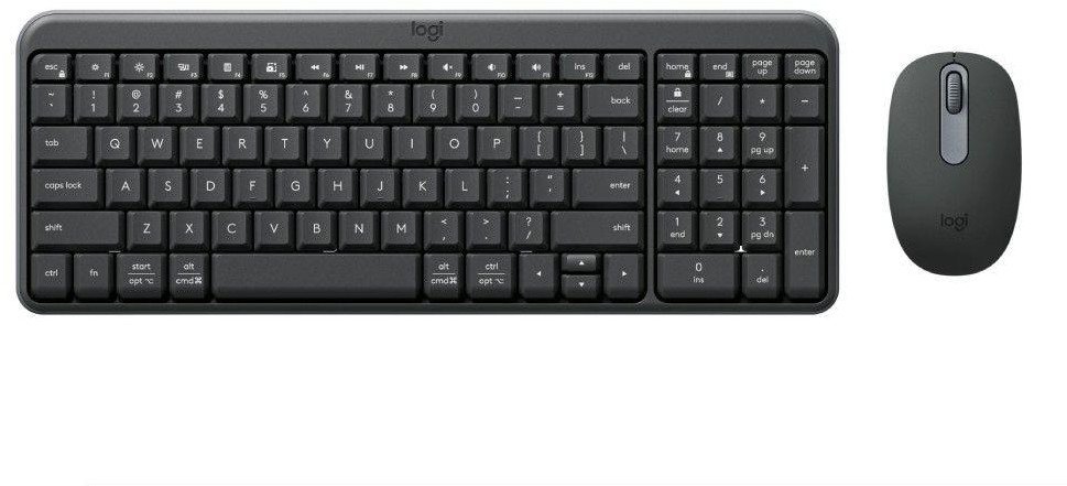 Set tastierë dhe maus Logitech MK250, Bluetooth, kompakt, grafit