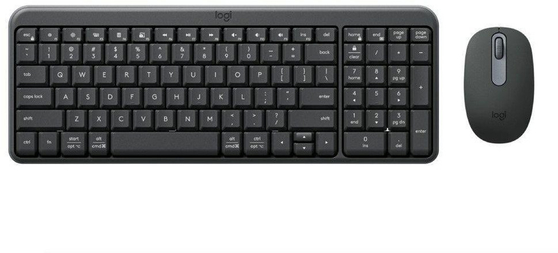 Set tastierë dhe maus Logitech MK250, Bluetooth, kompakt, grafit