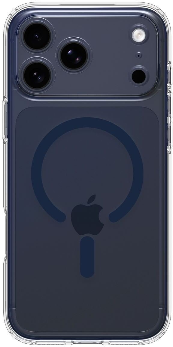 Mbështjellëse telefoni Spigen Ultra Hybrid MagSafe, për iPhone 17 Pro Max, transparente blu e thellë