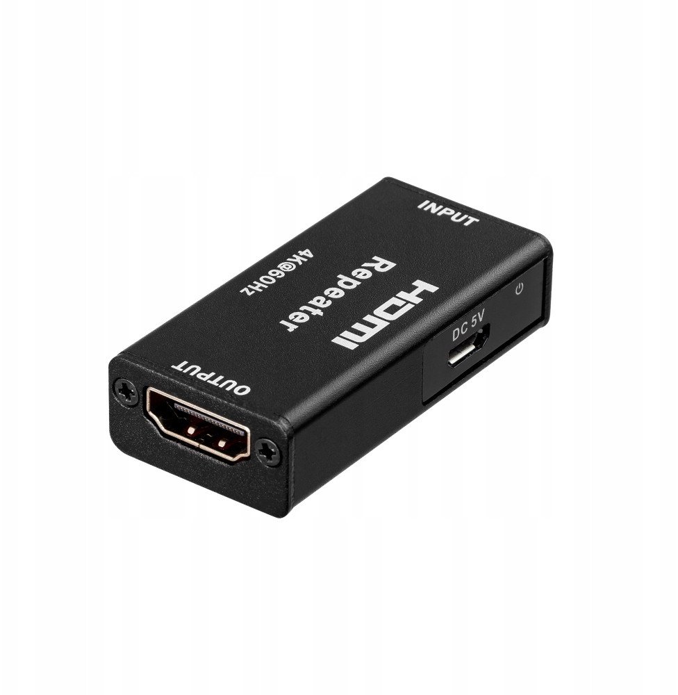 Zgjatës HDMI BCS xHDMI 4K, 4K 60Hz, alumini, i zi
