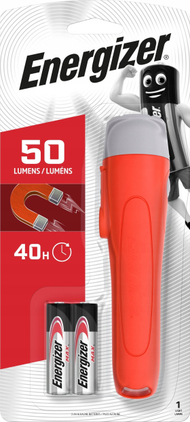 Elektrik dore Energizer Magnet LED, 2AA, 90 lumene, argjendtë