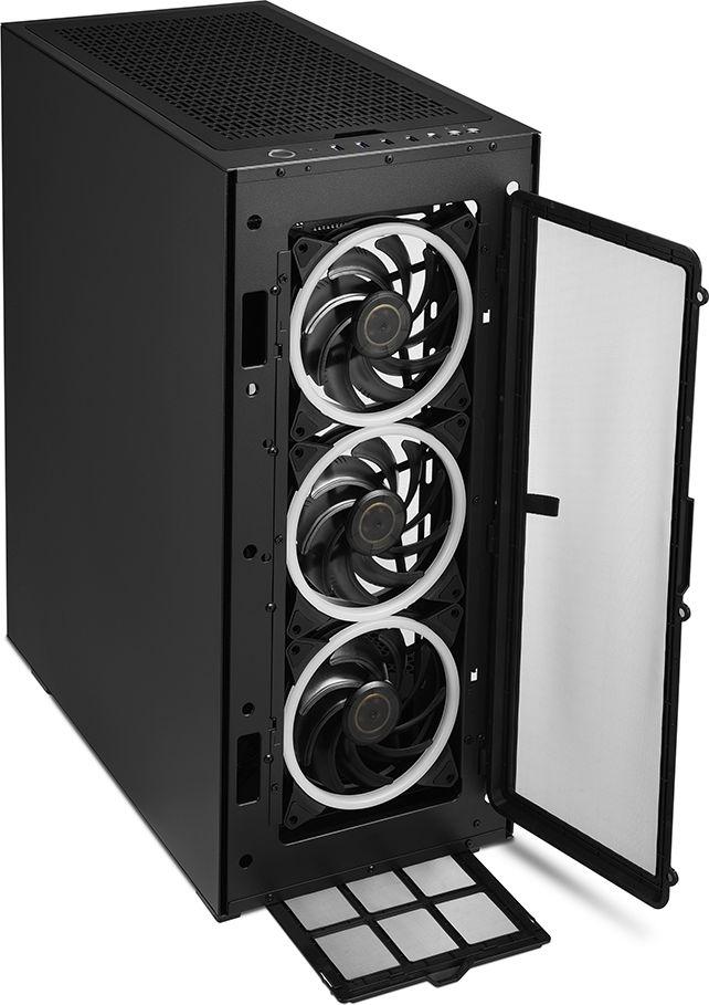 Kasë Sharkoon REV300 ARGB, e zezë, Full Tower