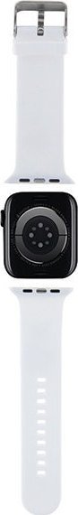 Rrip ore Karl Lagerfeld Karl Head NFT për Apple Watch, 38/40mm, silikon, i bardhë