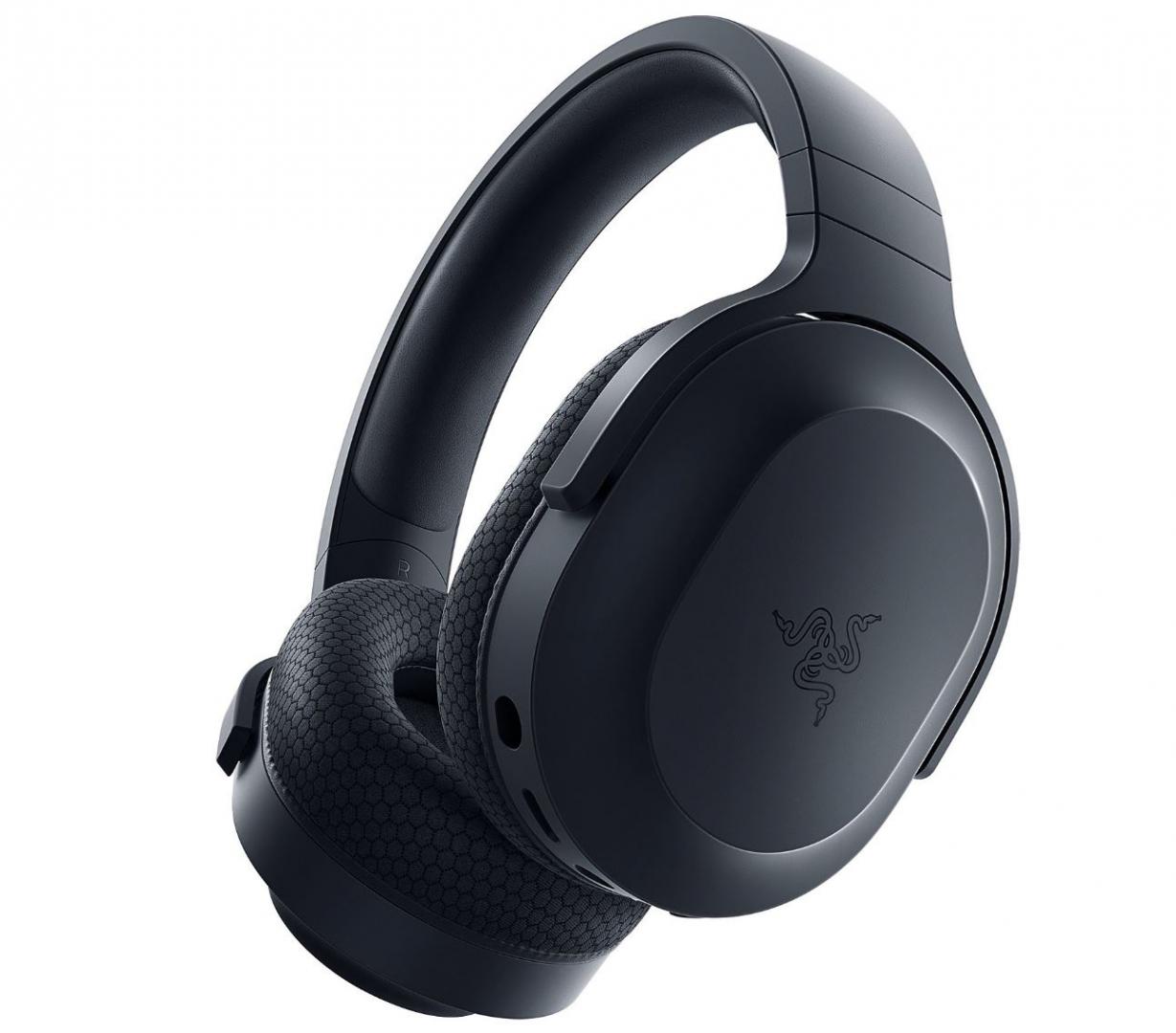 Kufje gaming Razer Barracuda X 2022, pa tela, 2.4 GHz dhe Bluetooth, të zeza