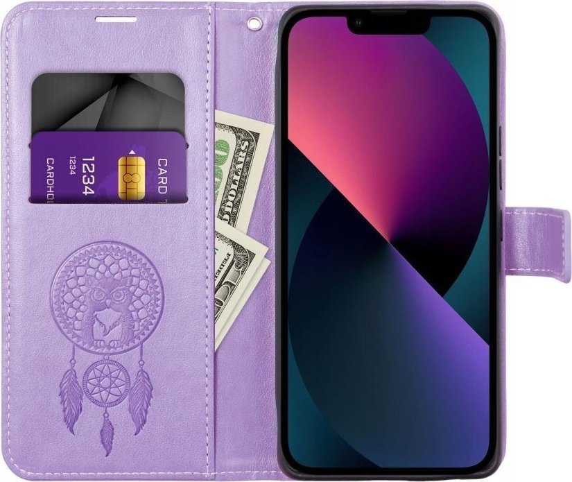 Këllëf portofol Mezzo Book për Xiaomi Redmi Note 13 Pro 4G, magnetik, me varg, gri