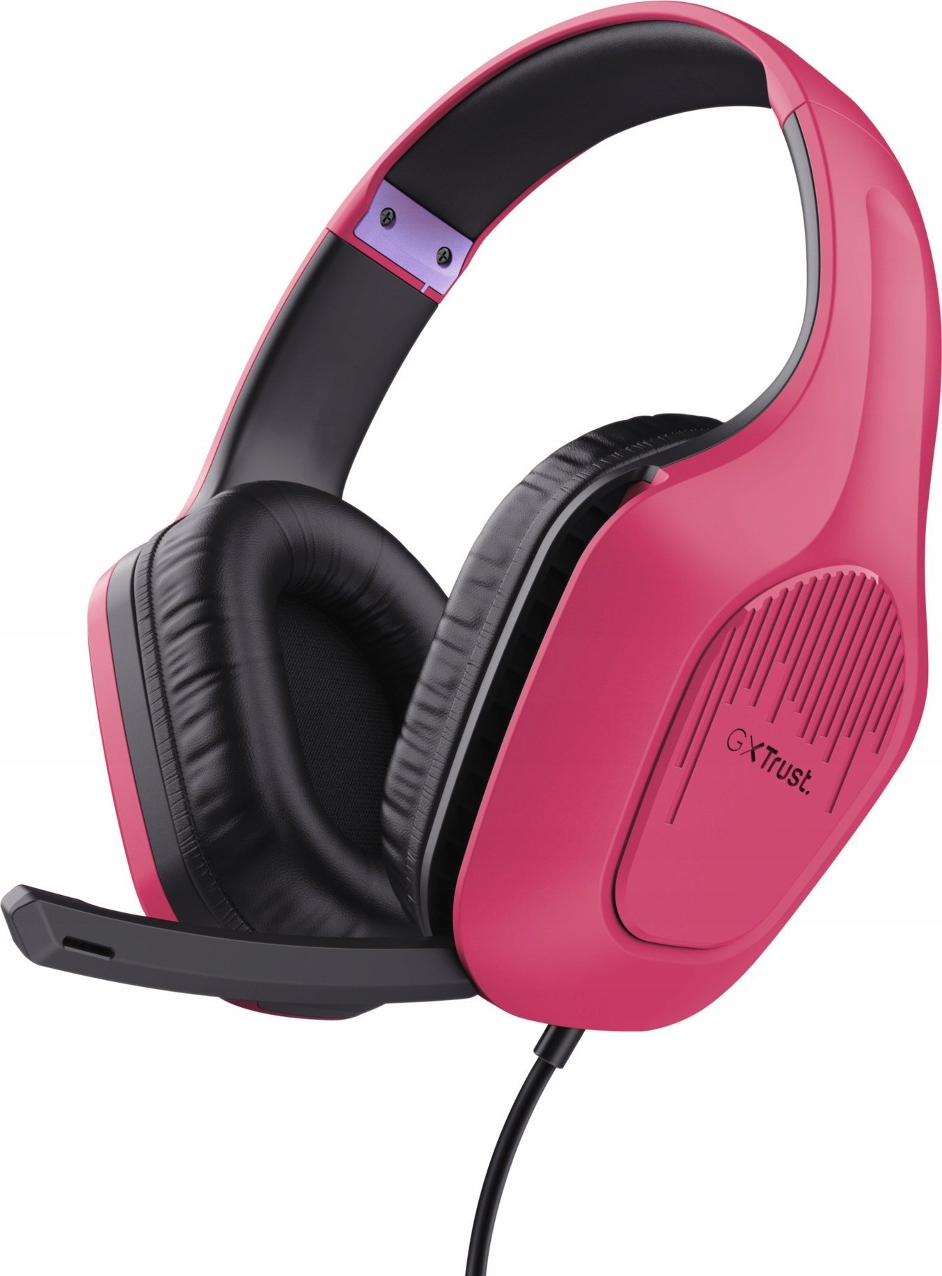 Kufje gaming Trust GXT 415P Zirox, stereo, me mikrofon, rozë