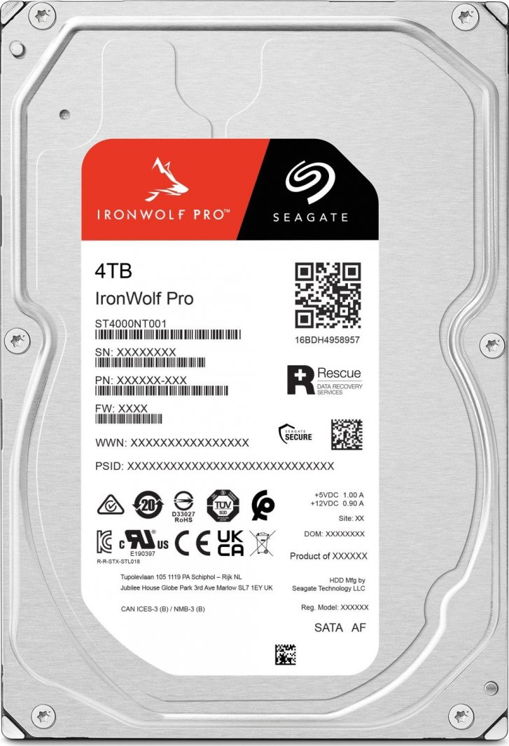 Disk për server SeaGate IronWolf Pro (ST4000NT001), 4TB, 3.5'', SATA III (6Gb/s)