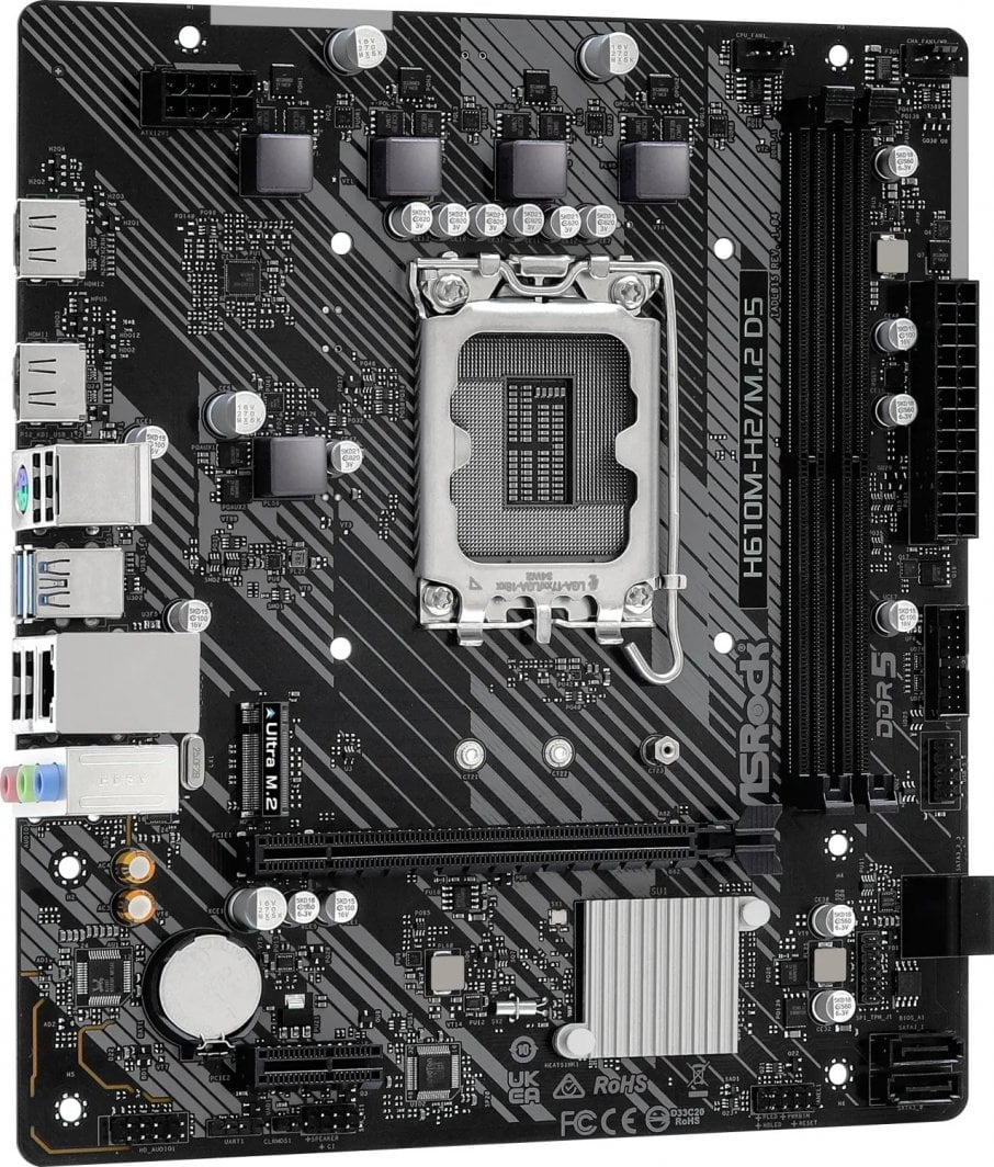 Pllakë amë ASRock H610M-H2/M.2 D5 3