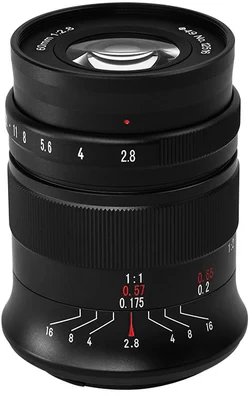 Objektiv 7artisans Photoelectric 60mm f/2.8 Macro MKII për Nikon Z, makro, i zi